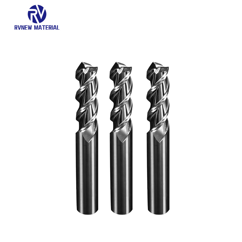 3flutes 58HRC Solid Carbide Milling Cutter End Mill for Aluminum 