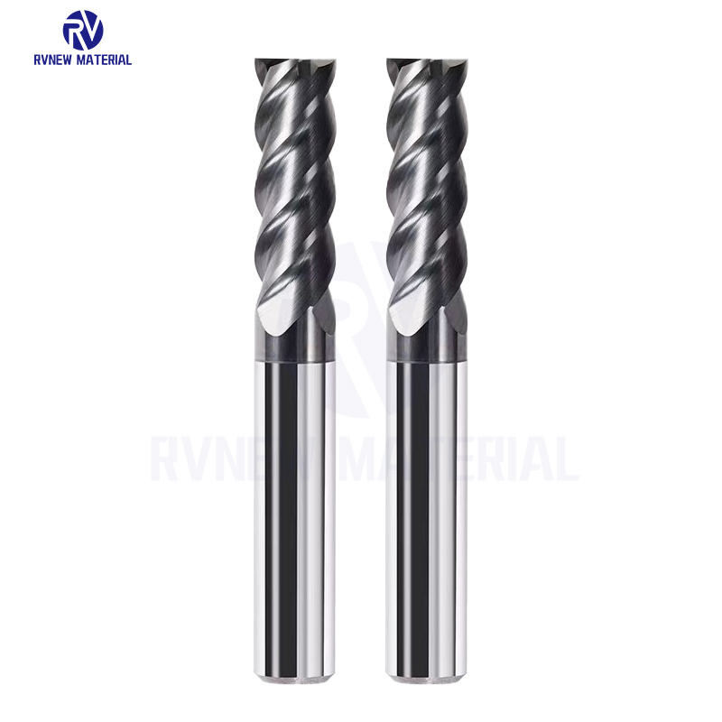 Tungsten Carbide 4 Flute Milling Cutter For Processing Steel