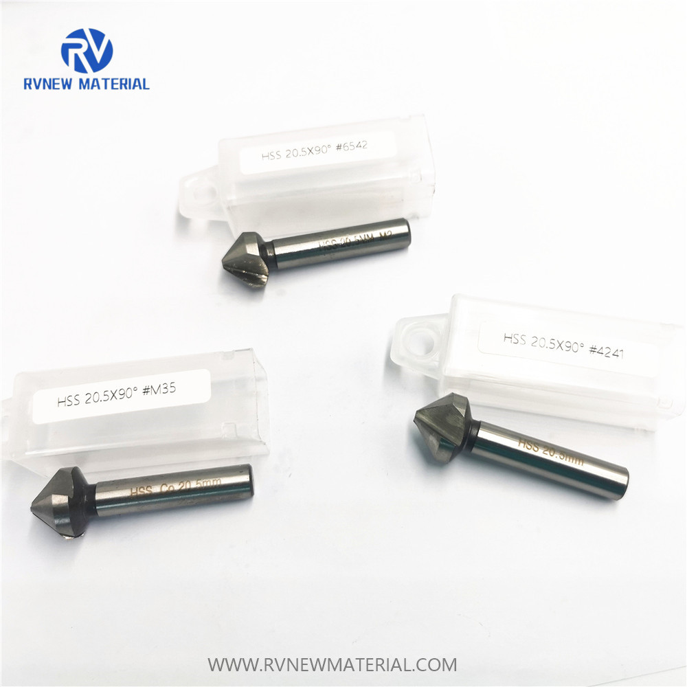 Fully Ground Solid Carbide Hss Countersink with Three 90 Degree Cutting Edges 