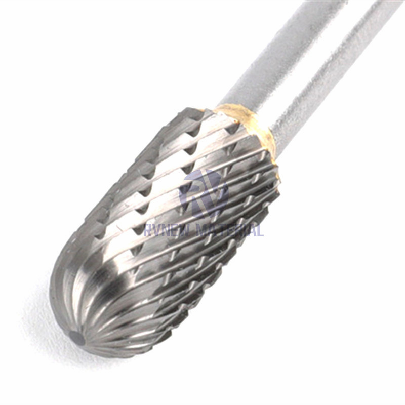 Solid Tungsten Cylindrical Carbide Rotary Wood Cutting Carving Tool Burrs for Wood Metal Cutting 