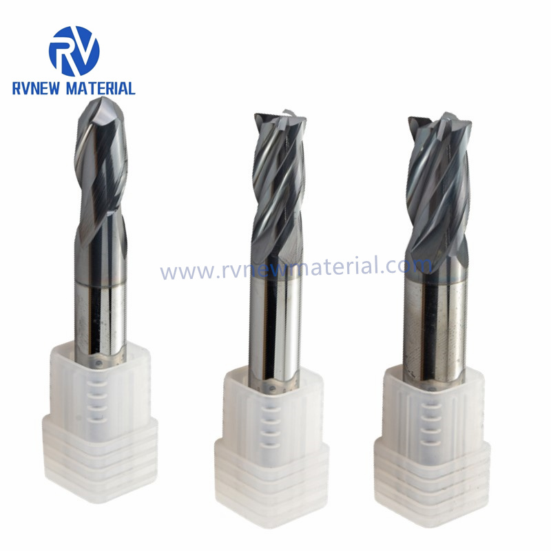 Carbide 4 Flute Corner Radius Milling Cutters for Stainless Steel