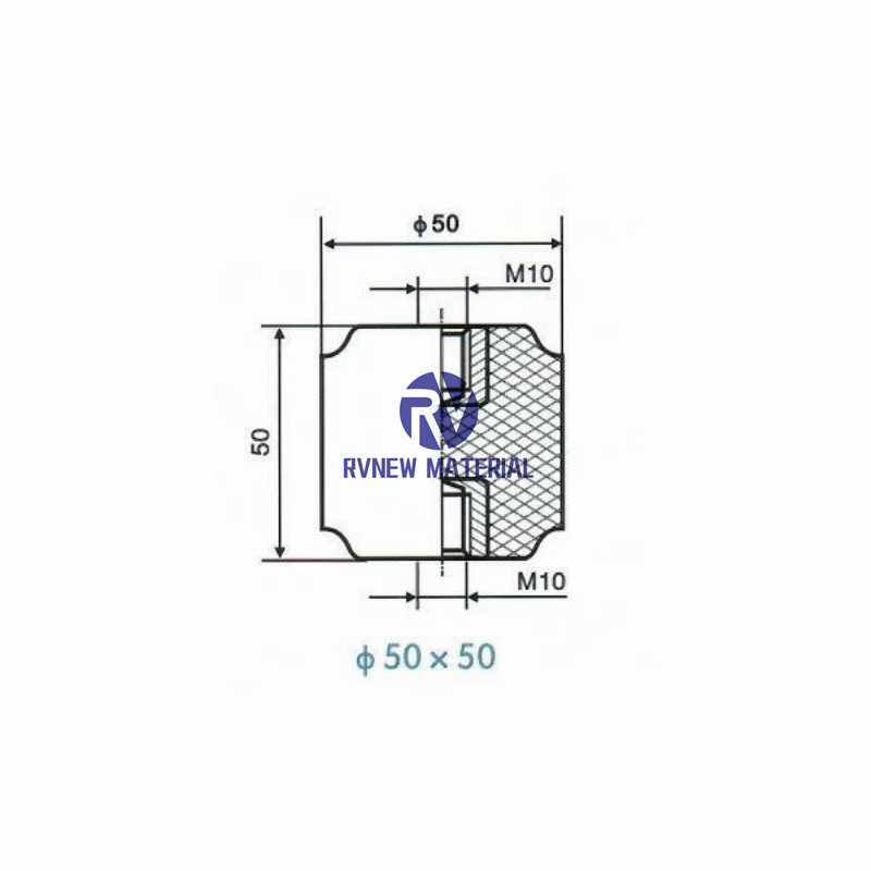 50×50 1KV Low Voltage Insulator Epoxy Resin Insulator KV Cabinet Indoor, Low Voltage Epoxy Resin Insulator Red Epoxy Resin Insulator