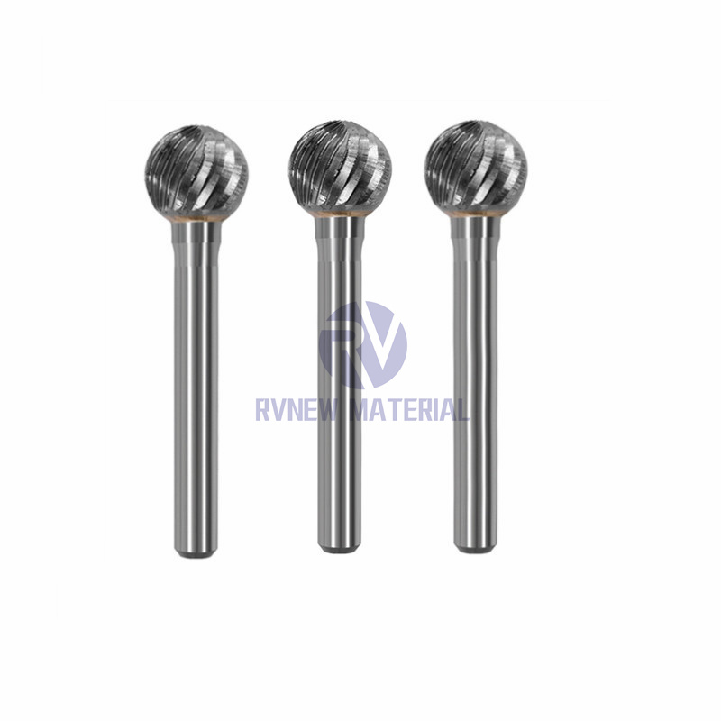 6mm Single or Double Cut Solid Tungsten Die Grinder Carbide Rotary Wood Cutting Carving Tool Burrs for Wood Metal Cutting and Carving