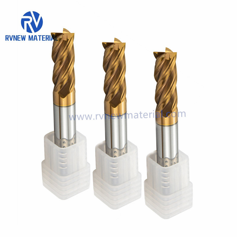 4 Flute Solid Carbide End Mill for High Hardness 