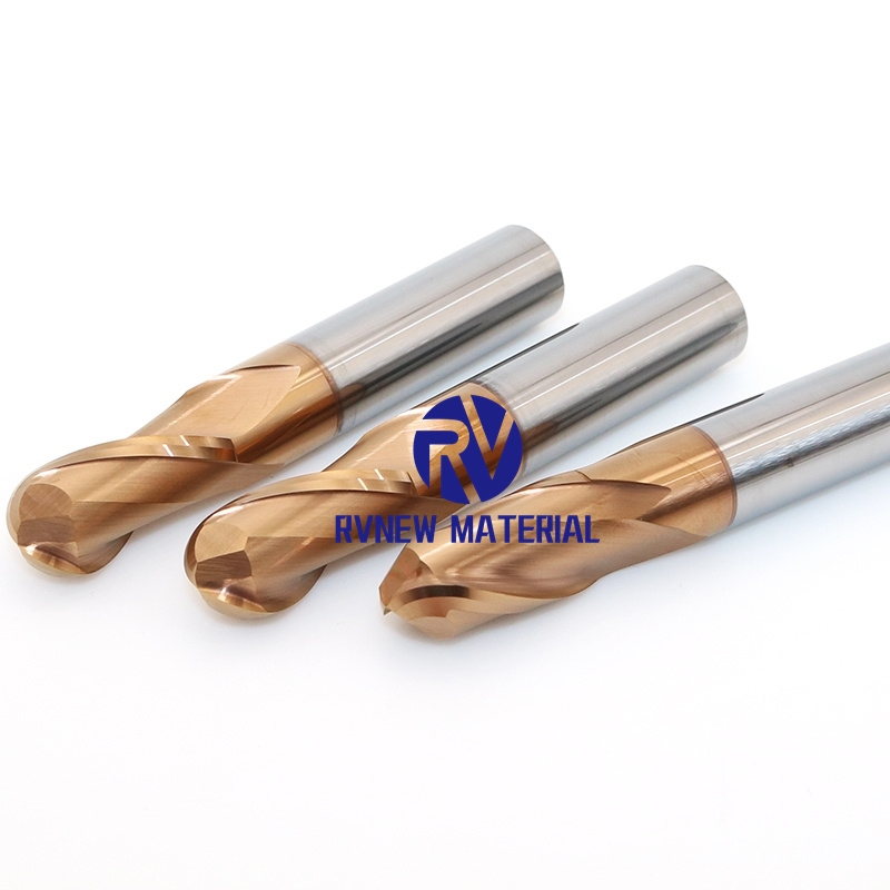 Solid Carbide Ball Nose End Mill for High Hardness