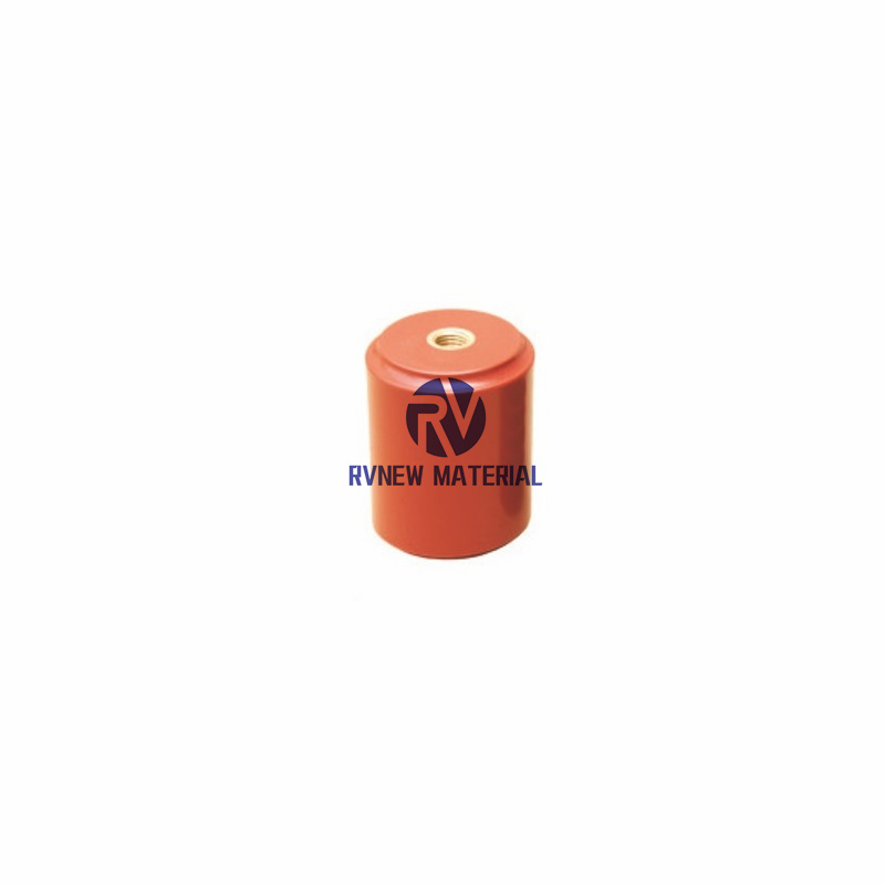 6KV 75×100 M16 High Voltage Insulator Epoxy Resin Red Insulator